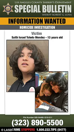 13-Year-Old Boy Murdered at Los Angeles Gas Station While Awaiting Mother