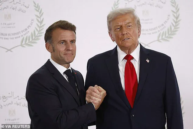 Tense Handshake Between Trump and Macron at Gaza Peace Summit Sparks Global Speculation Amid Ceasefire Agreement