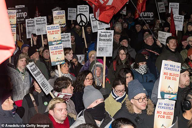 Protesters Burn American Flag Outside Downing Street as Tensions Rise Over Trump's Involvement in Maduro Capture