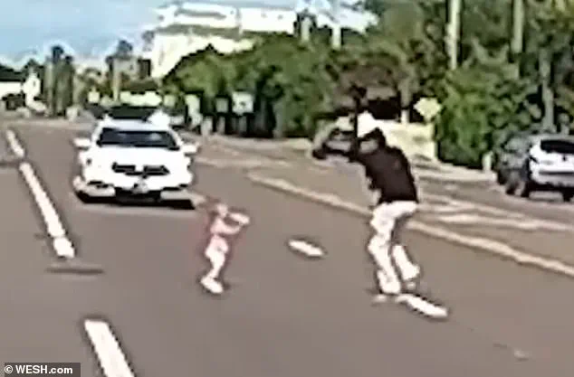 Viral Dash Cam Footage Shows Florida Father Rescuing Two Toddlers from Busy Highway