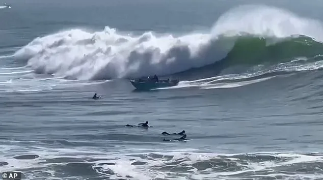 Heroic Surfers Rescue Family After 12-Foot Wave Capsizes Boat Near Santa Cruz