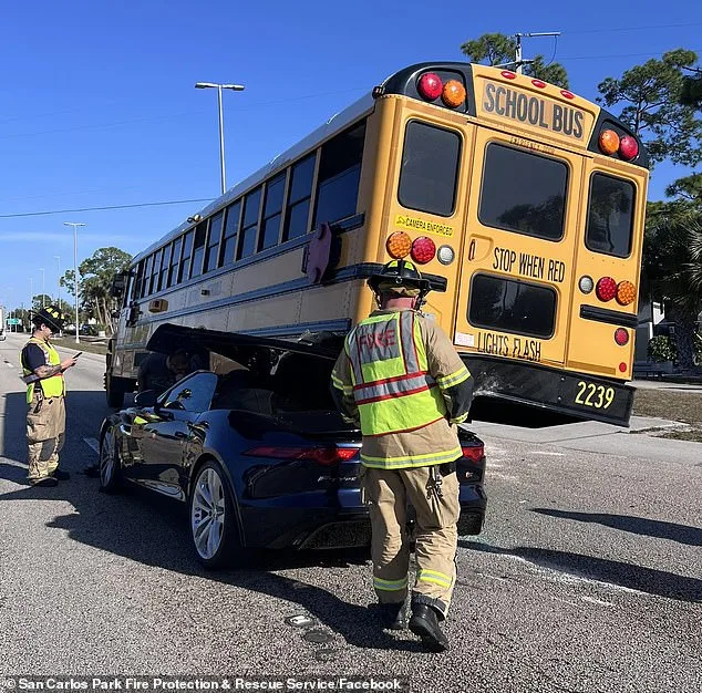 Jaguar-School Bus Crash in Florida Goes Viral, Raises Safety Concerns