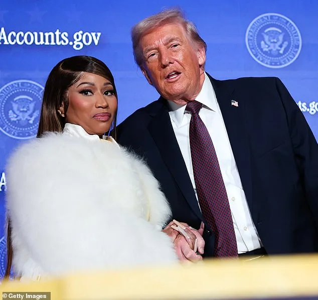 Trump Honors Nicki Minaj as 'No. 1 Fan' at Black History Month Event, Praises Her Support for Childhood Investment Program