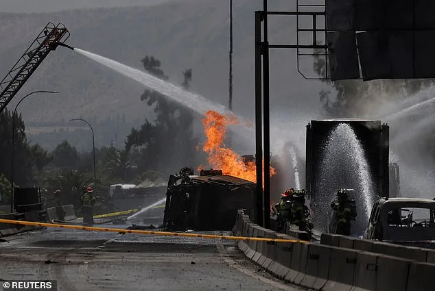 Devastating Explosion in Santiago: Gas Tanker Overturning Triggers Fatal Blast, 4 Dead, 17 Injured, 50 Vehicles Destroyed