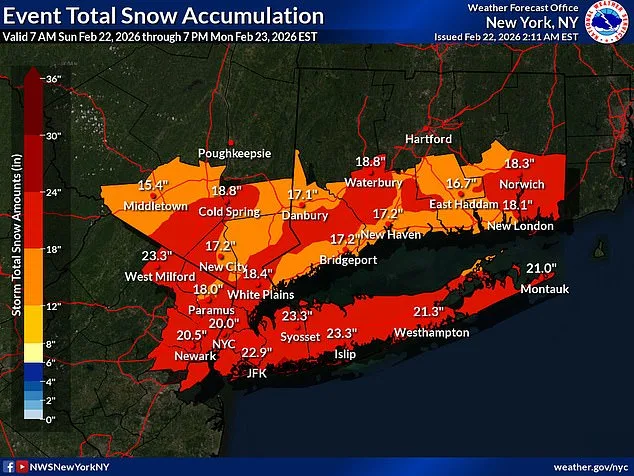 East Coast Braces for Historic Storm as Nor'easter Transforms into Bomb Cyclone, Blanketing Cities in 26 Inches of Snow