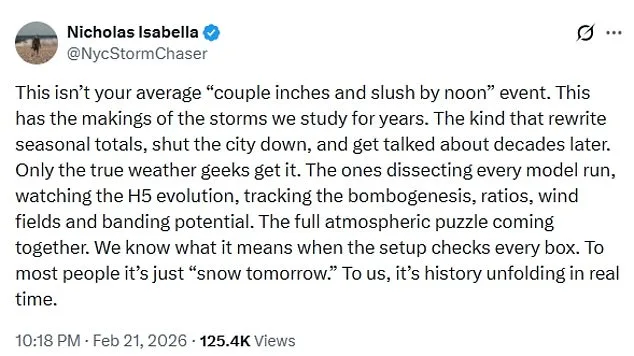 East Coast Braces for Historic Storm as Nor'easter Transforms into Bomb Cyclone, Blanketing Cities in 26 Inches of Snow