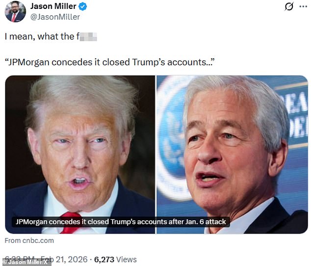 JPMorgan Admits to Closing Trump's Accounts Amid Political Controversy