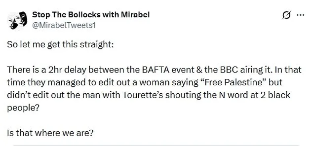 BBC Under Fire as Racial Slur Broadcasted and 'Free Palestine' Call Edited Out During BAFTAs