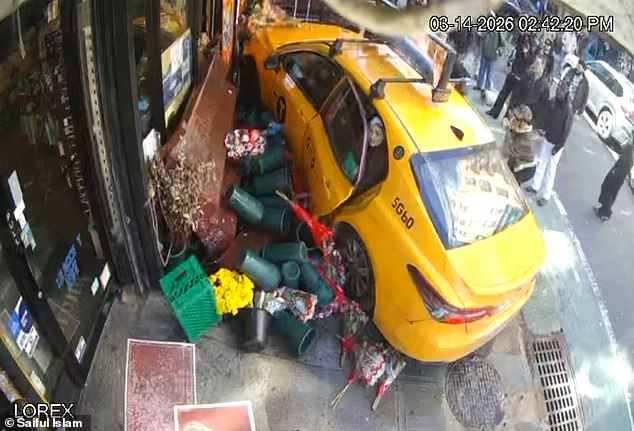 Taxi Crash in NYC Leaves Two Pedestrians Injured; Footage Captures Chaos at Essex and Rivington Streets