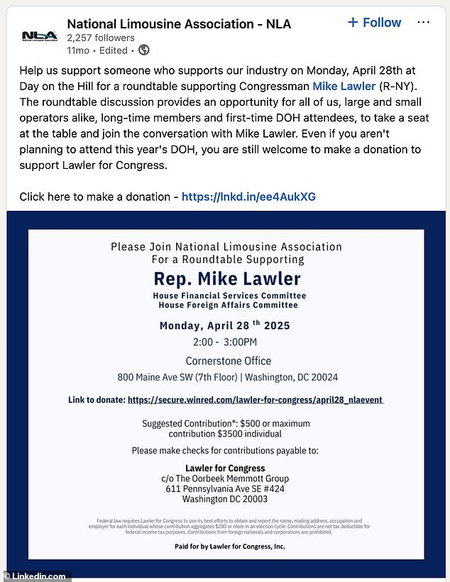 New York Congressman Mike Lawler Faces Backlash Over 'Limousine Lawler' Nickname and Lavish Campaign Spending