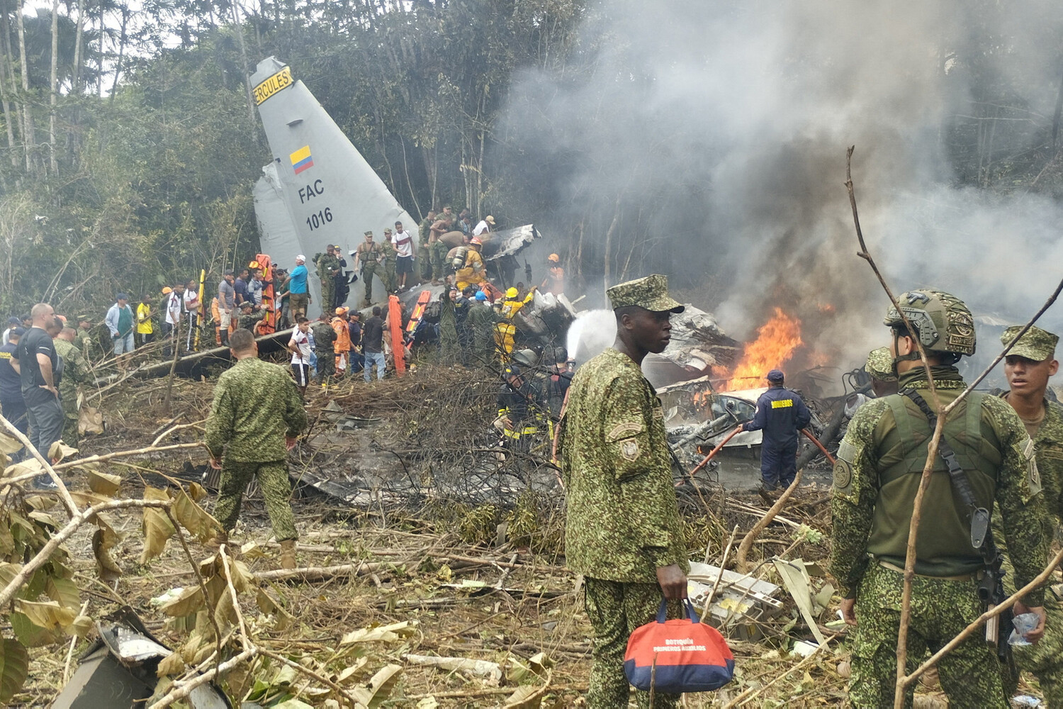 U.S.-Made Hercules C-130 Crash in Colombia Claims 69 Lives in Deadliest Aviation Disaster