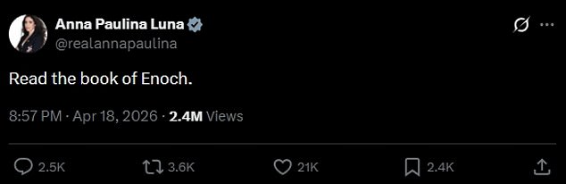 Congresswoman Luna Links Ancient Book of Enoch to UFO Disclosure