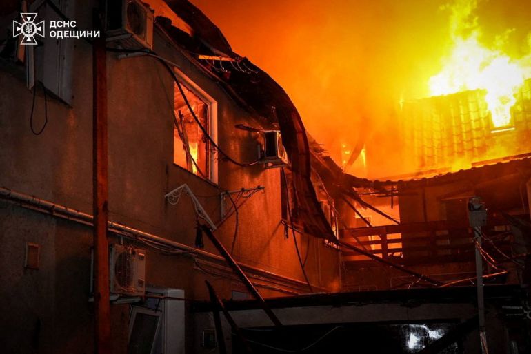 Russian drone and missile attack kills elderly couple in Odesa.