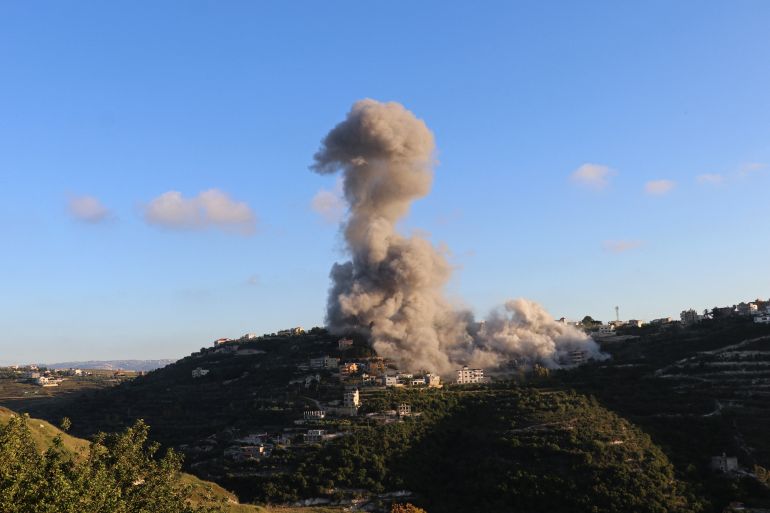 Israel strikes Lebanon settlements, killing three civilians and ordering evacuations.
