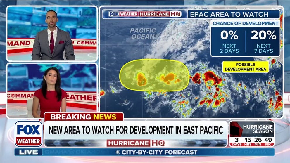 NHC Monitors Eastern Pacific Storm with No Threat to Land