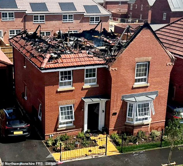 Solar Panel Explosion Shatters Roof at Northamptonshire Home
