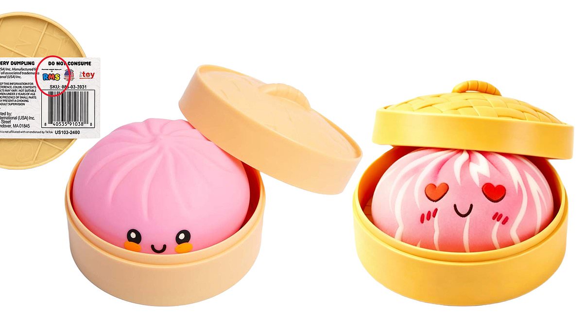 Viral squishy dumplings found to contain dangerous hazardous chemicals.