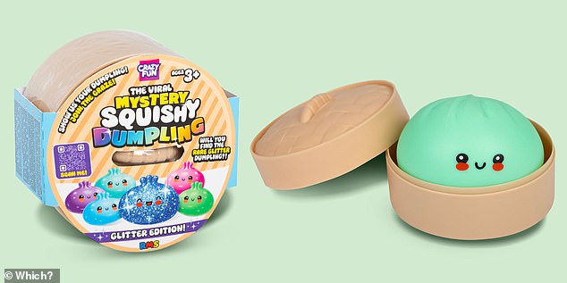 Viral squishy dumplings found to contain dangerous hazardous chemicals.
