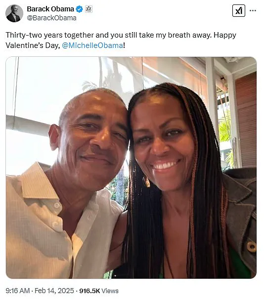 Barack and Michelle Obama Share Sweet Valentine'S Day Selfie