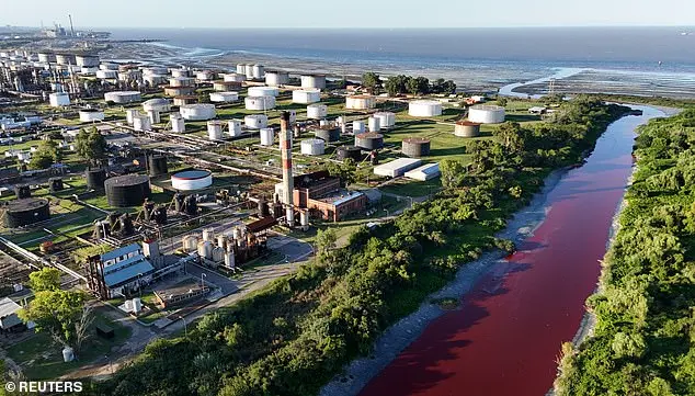 Blood Red River in Argentina Causes Panic Among Residents