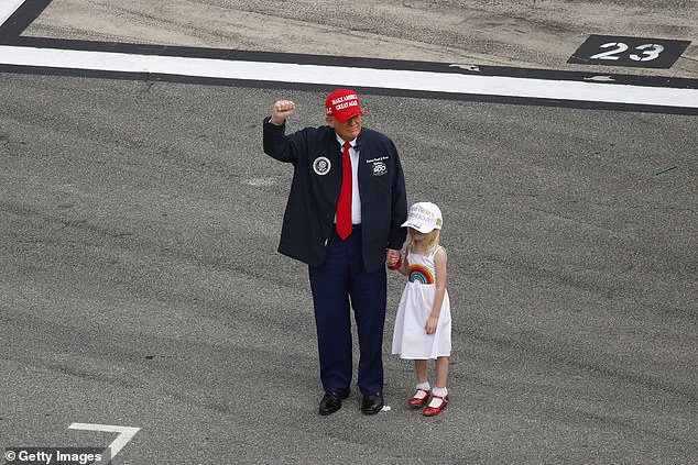 Carolina Trump's Appearance at Daytona 500 with Her Father Eric and His Wife Lara