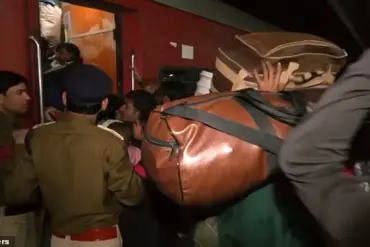 Crowds Crammed on Delayed Trains at Indian Train Station, Causing a 'Stampede' That Left at Least 15 People Dead