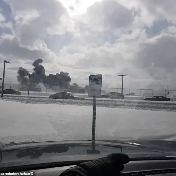 Delta plane bursts into flames upon landing in Canada