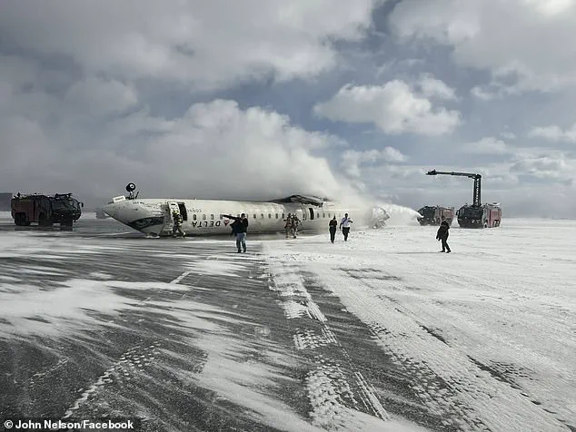 Delta plane bursts into flames upon landing in Toronto