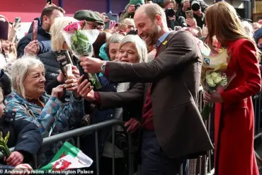 Royal Couple Visits Storm-Hit Town in Wales