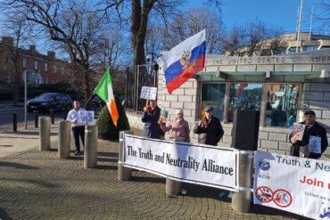 The Truth & Neutrality Alliance Protests at British and American Embassies