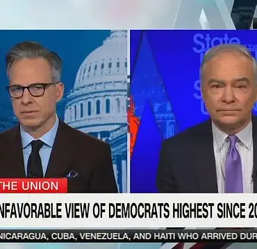 Tim Kaine Stumblingly Defends Democrat Party's Unpopularity