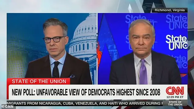 Tim Kaine Stumblingly Defends Democrat Party's Unpopularity