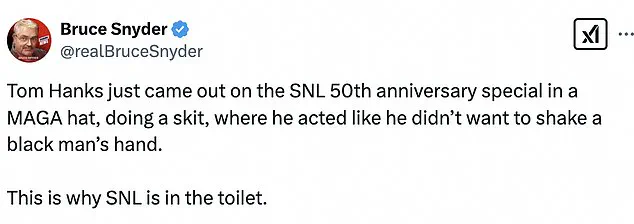 Tom Hanks' Portrayal of Trump Supporter on 'SNL' Special Sparks Criticism