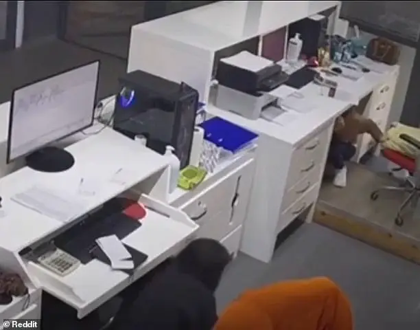 Two Women in Santorini Safely Hide Under Desk During Earthquake