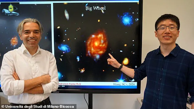 James Webb Reveals Mysterious 'Big Wheel': An Ancient Spiral Galaxy Challenging Cosmological Models