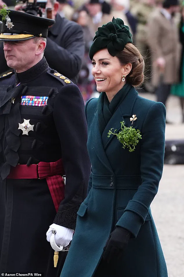 Princess Kate Shines in Green for St Patrick's Day at Wellington Barracks