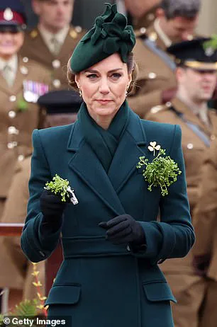 Princess Kate Shines in Green for St Patrick's Day at Wellington Barracks