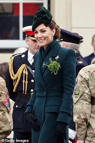 Princess Kate Shines in Green for St Patrick's Day at Wellington Barracks