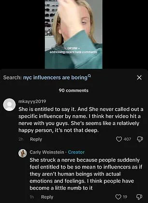 TikToker Sets Social Media World Aflame with Candid Critique of New York Influencers