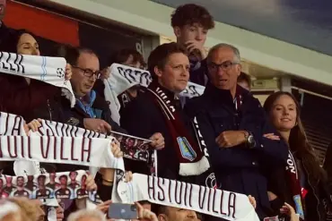Duke and Duchess of Westminster Join Prince William and Prince George at Aston Villa UEFA Match