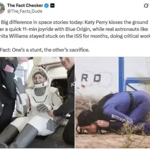 Katy Perry's Ground Kiss After Spaceflight Draws Backlash from Astronaut Community