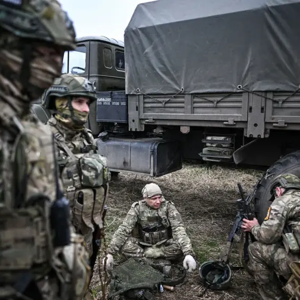Rare Drone Footage Shows Calm Meeting Between Russian and Ukrainian Soldiers During Easter Truce