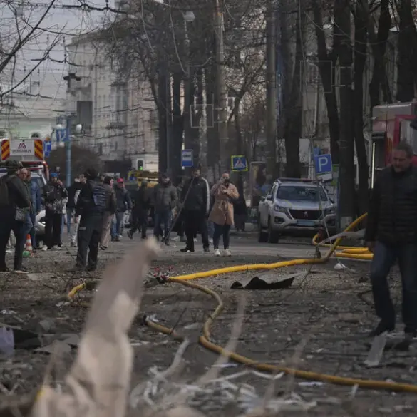 Rocket Strike Hits Sumy State University Convention Center