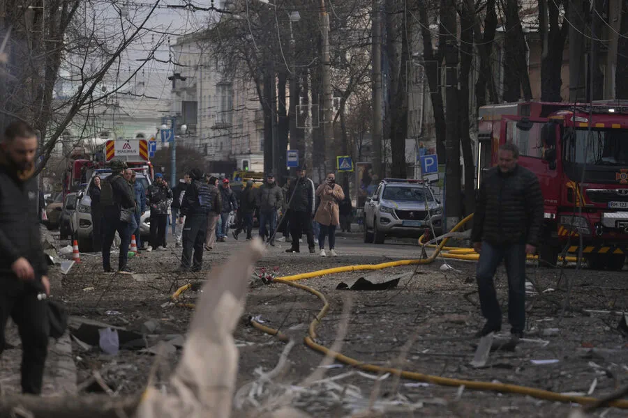 Rocket Strike Hits Sumy State University Convention Center