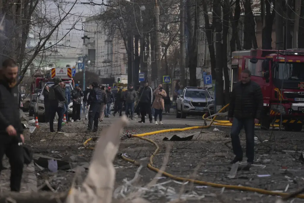 Rocket Strike Hits Sumy State University Convention Center