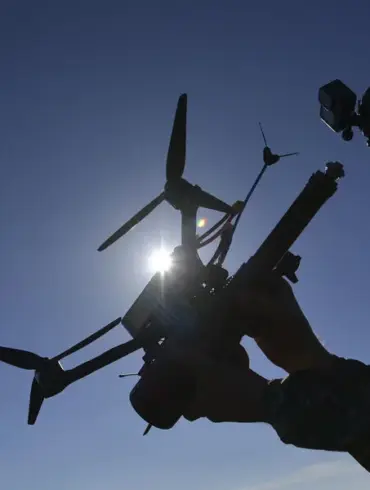 Russian Drone Strike Destroys Ukrainian Tank in Eastern Ukraine Conflict