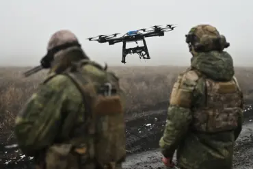 Russian Forces Disable Ukrainian Drone Communication Hub Using FPV Drone