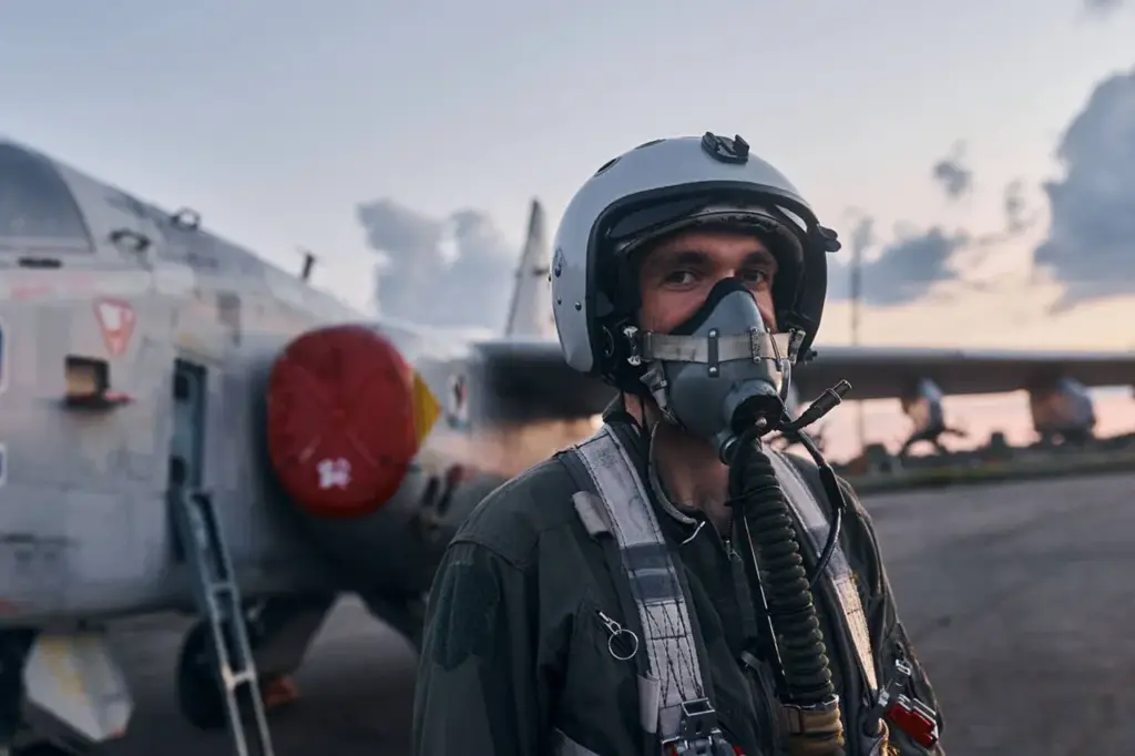 Ukrainian F-16 Fighter Jet Downed by Russian Forces in Dramatic Battle Over Ukraine