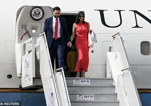 Usha Vance Dazzles in Delhi with $850 Red Gown During VP Trip