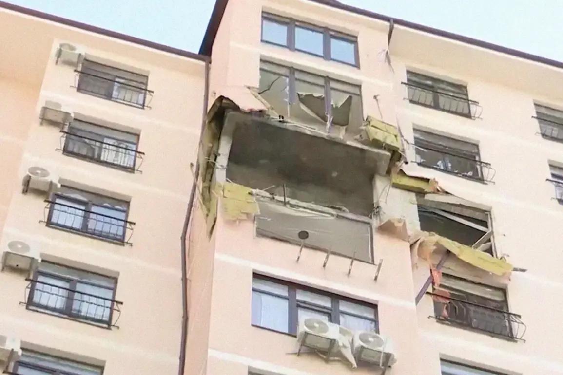 Falling Ukrainian Drones Cause Damage to Eight Flats in Novorossiysk